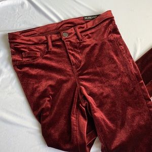 Soft Dark Wine Coloured Skinny Pants Blank NYC